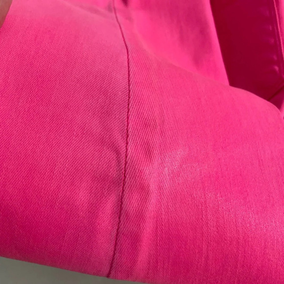 L’Agence Margot Coated Skinny Jeans Rose Pink High Rise Cropped Stretch Size 26 - Picture 14 of 16